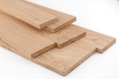 Ash hardwood lumber, grain detail