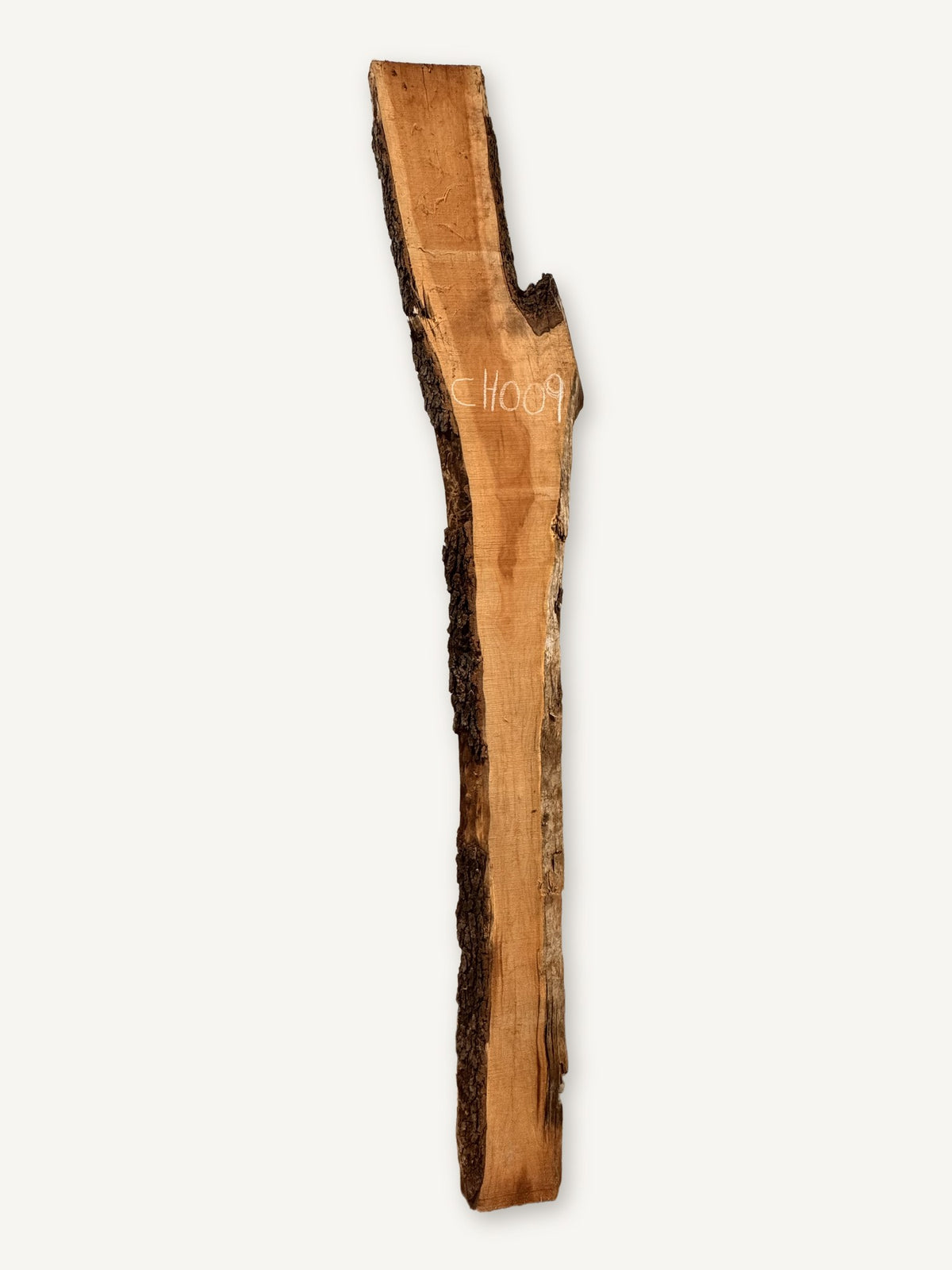 Cherry live edge slab CH009, front face