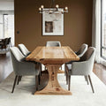The Finn Trestle Dining Table built by M2 Furniture Company