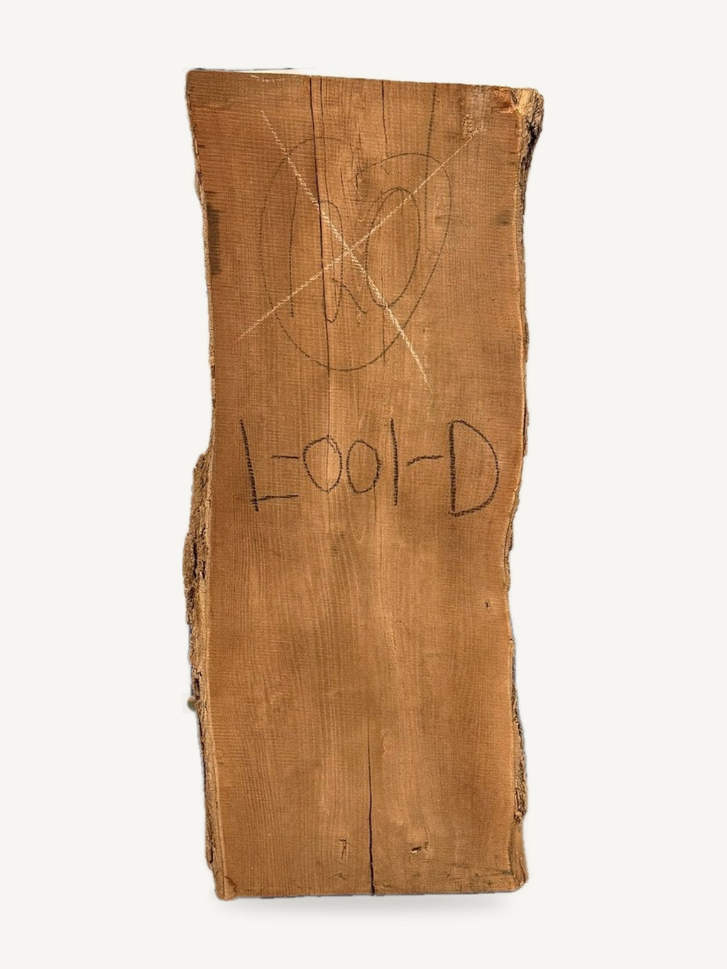 Locust live edge slab L-001-D, front face
