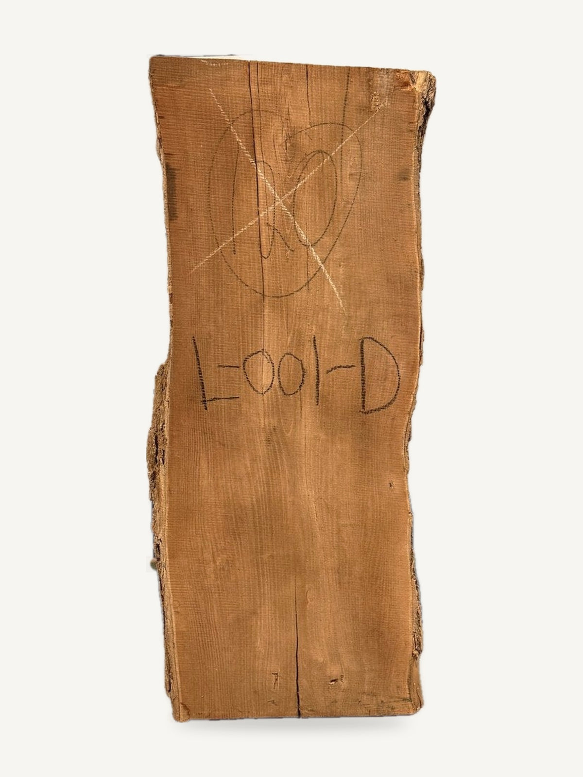 Locust live edge slab L-001-D, front face