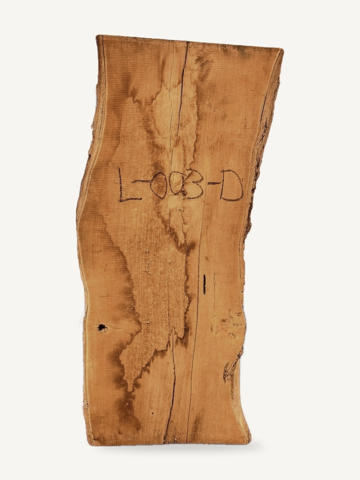 Locust live edge slab L-003-D, front face