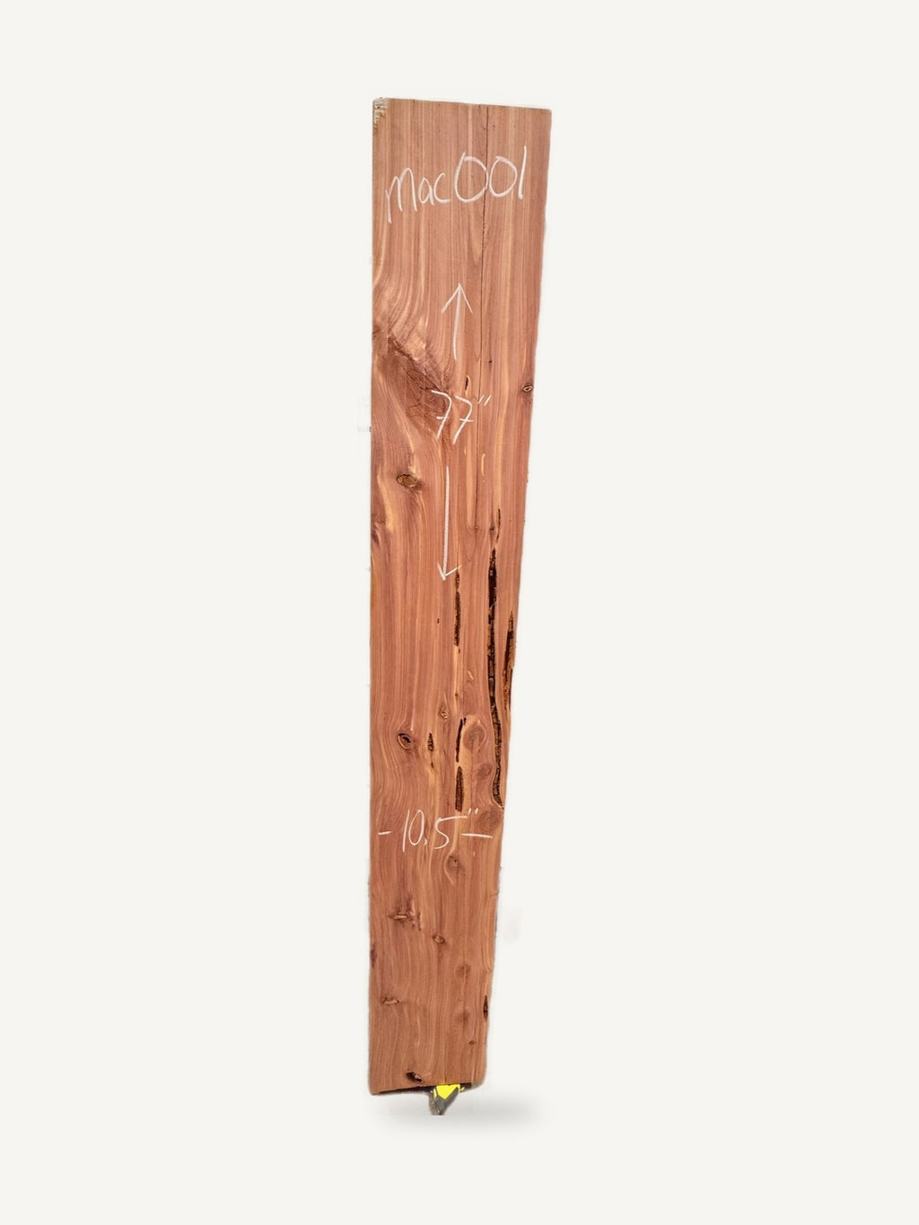 Mantle - MAC001 - Cedar - 77in L x 10.5in W x 5in T, second view