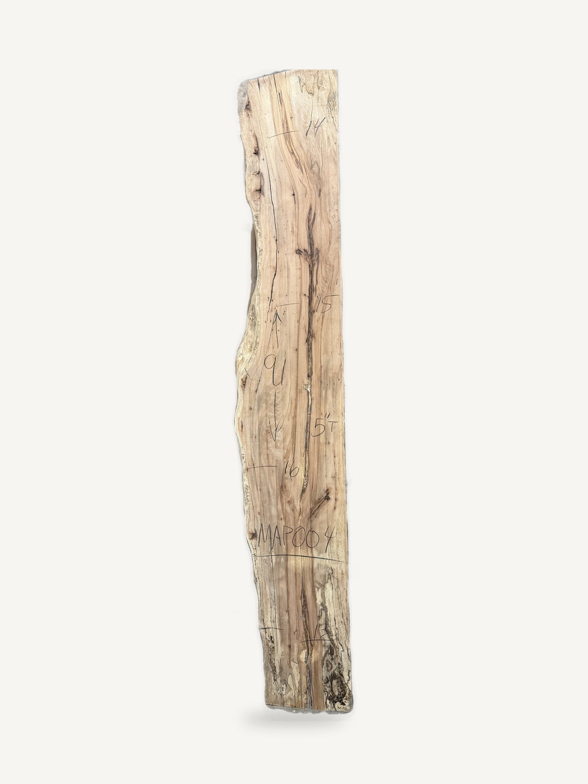 Pecan live edge mantle MAP004