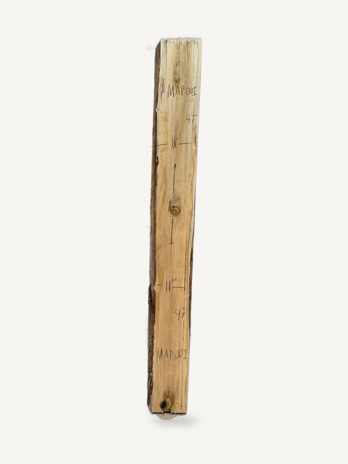Mantle - MATP001 - Tulip Poplar - 96in L x 11in W x 4in T, second view