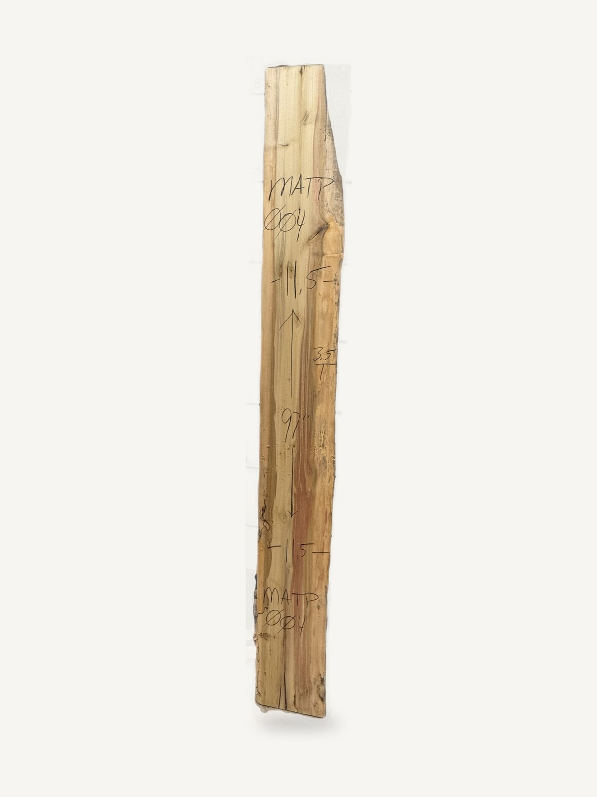 Mantle - MATP004 - Tulip Poplar - 97in L x 11.5in W x 3.5in T, second view