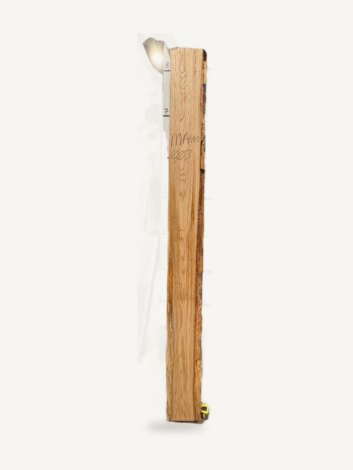 Mantle - MAWO003 - White Oak - 97in L x 10in W x 4in T, second view