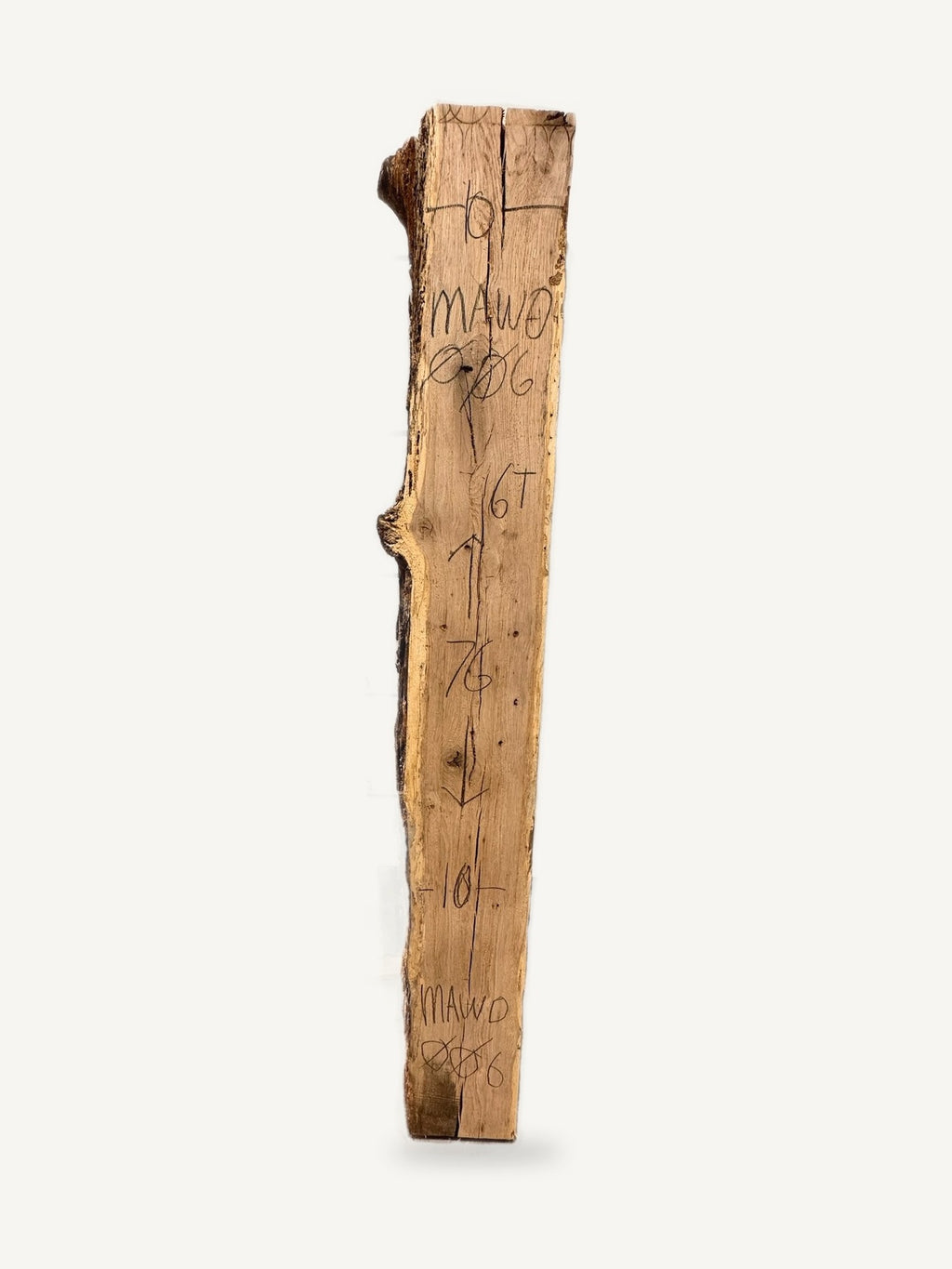 Mantle - MAWO006 - White Oak - 76in L x 10in W x 6in T, second view