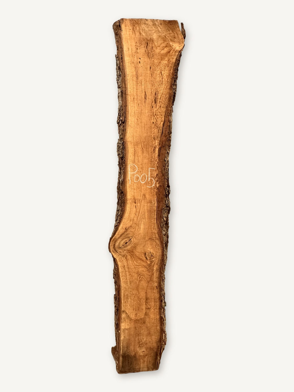 Pecan live edge slab P005, front face