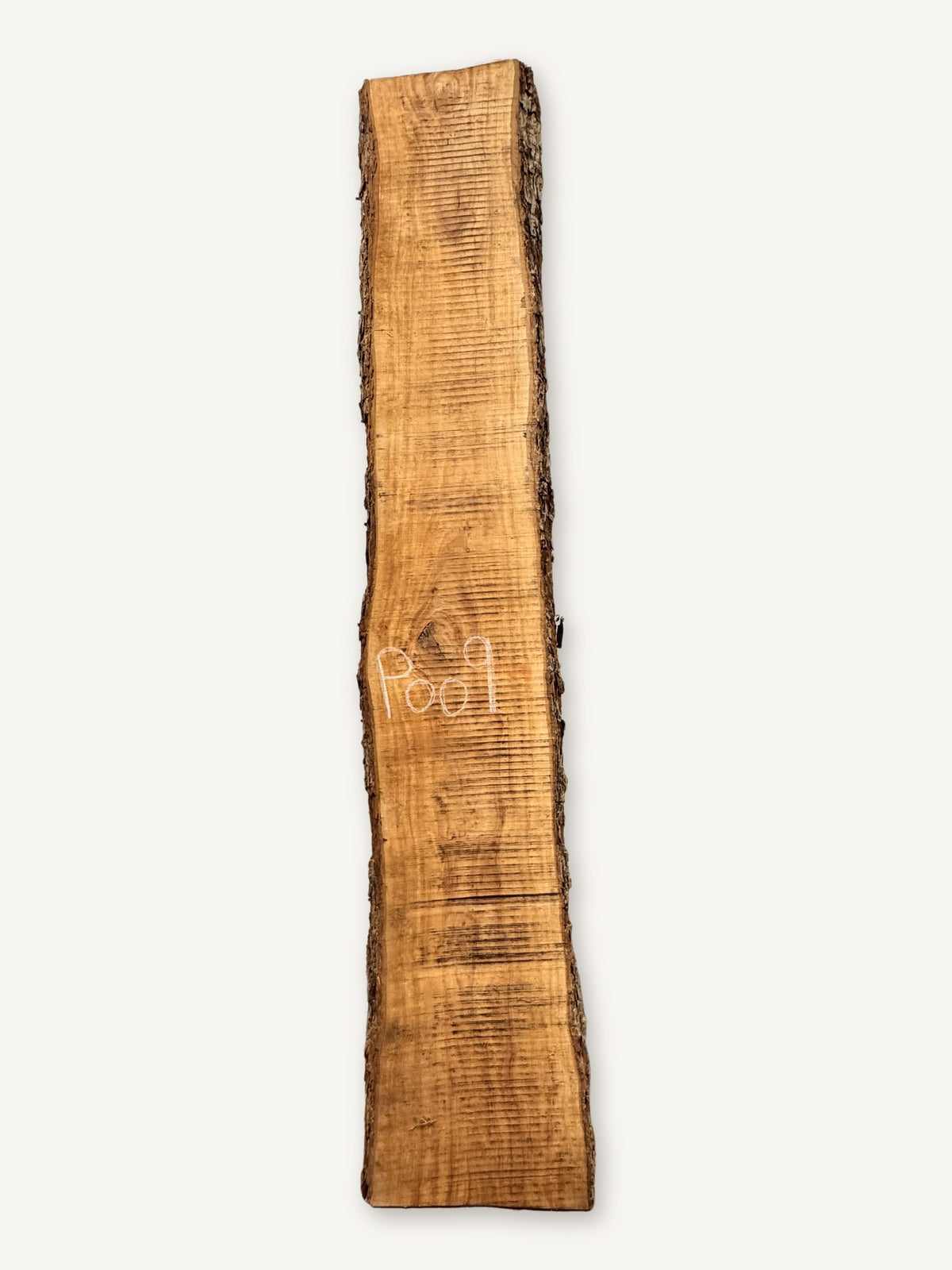 Pecan live edge slab P009, front face