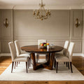 The Runden Round Dining Table built by M2 Furniture Company