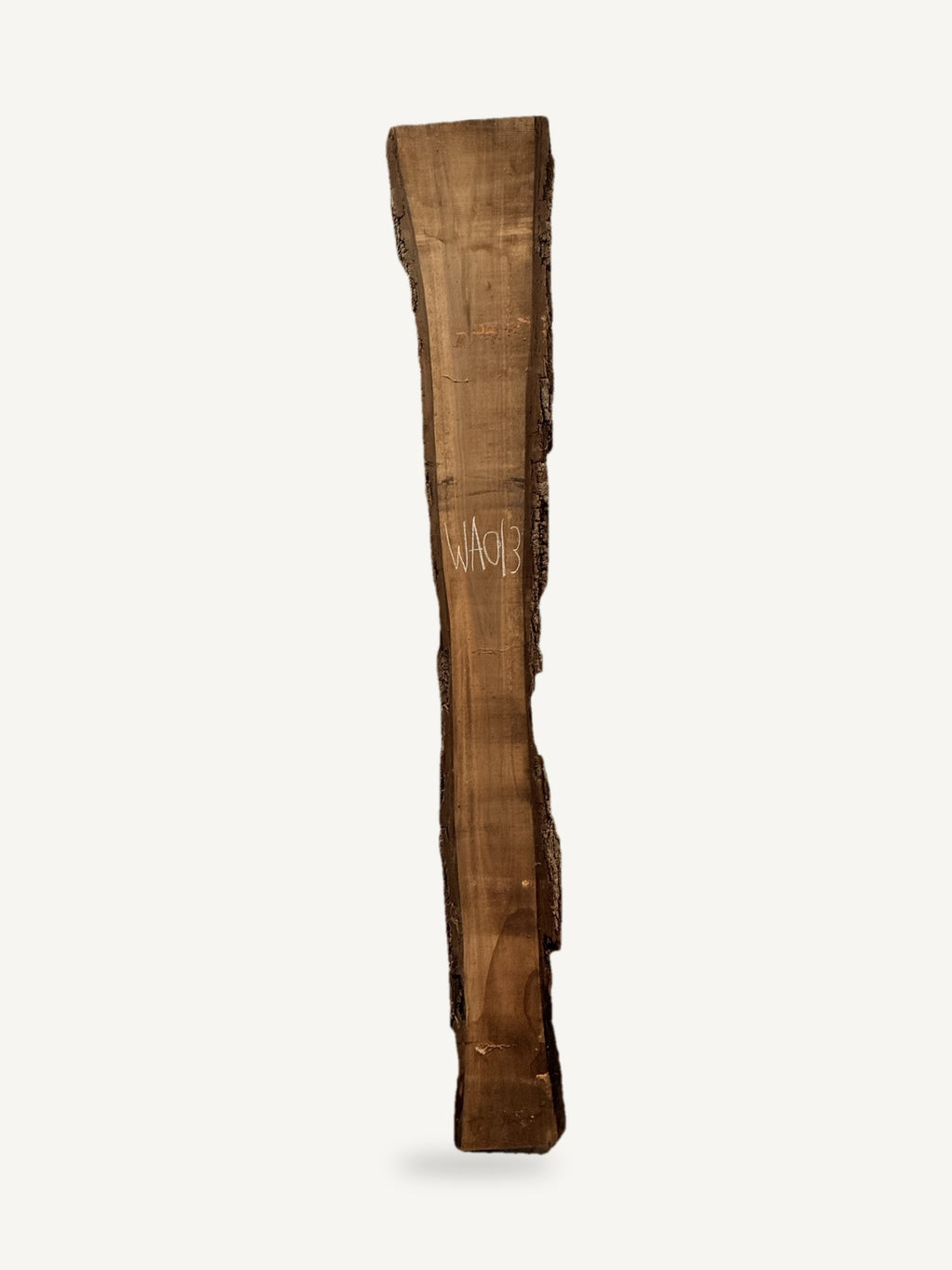 Black walnut live edge slab WA013, front face