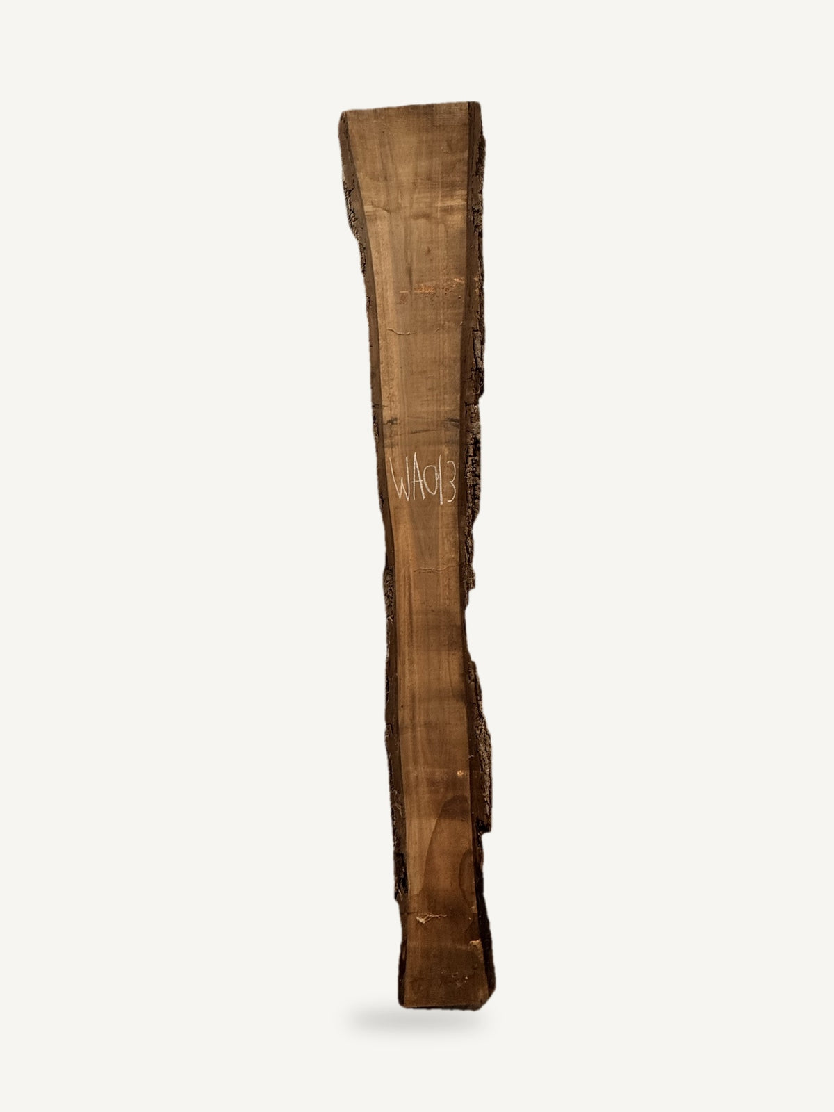 Black walnut live edge slab WA013, front face