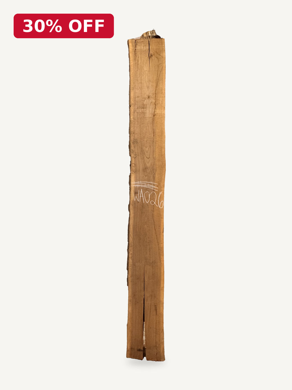 Black walnut live edge slab WA026, front face