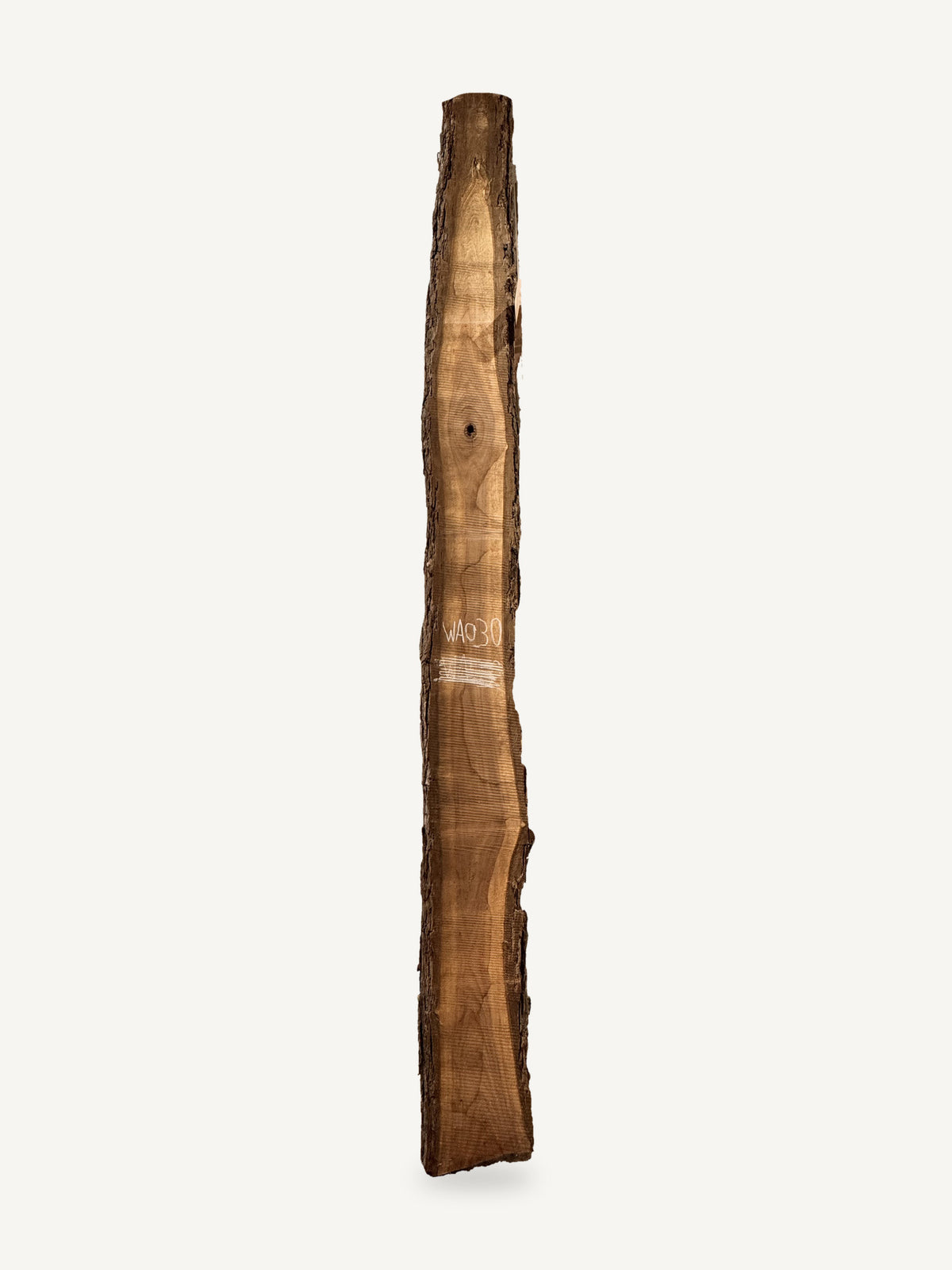 Black walnut live edge slab WA030, front face