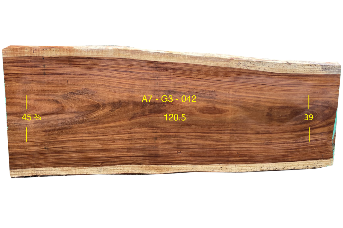 Parota Slab - G3-A7-042 - 120.5in L x 42.2in W x 3in T