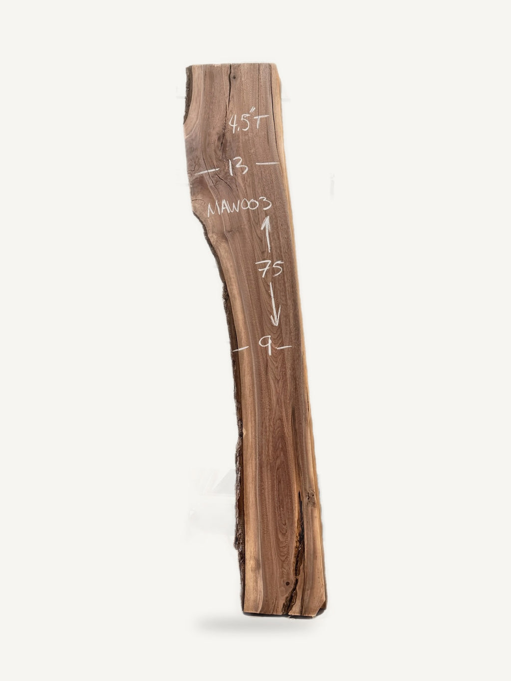 Mantle - MAW003 - Walnut - 75in L x 13in W x 4.5in T