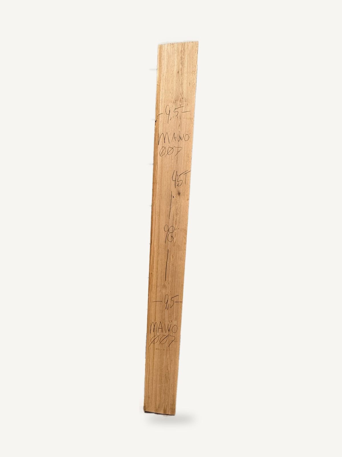 Mantle - MAWO007 - White Oak - 98in L x 9.5in W x 4.5in T