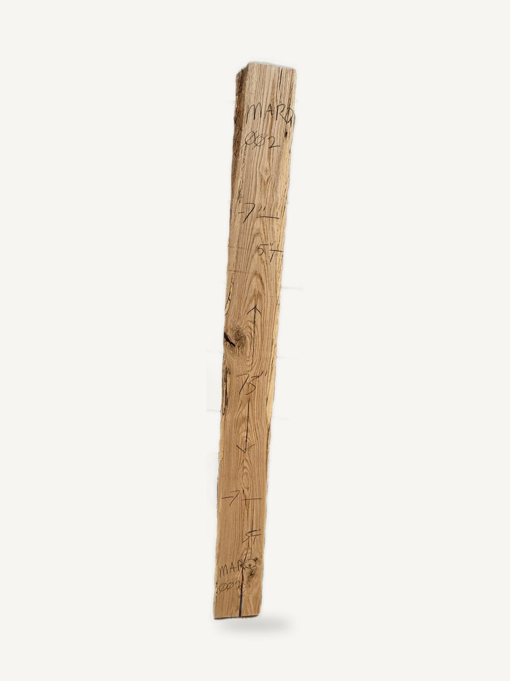 Mantle - MARO002 - Red Oak - 75in L x 7in W x 5in T