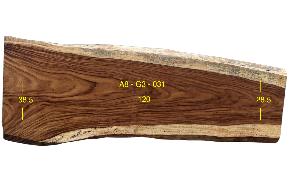 Parota Slab - G3-A8-031 - 120in L x 33.5in W x 3in T