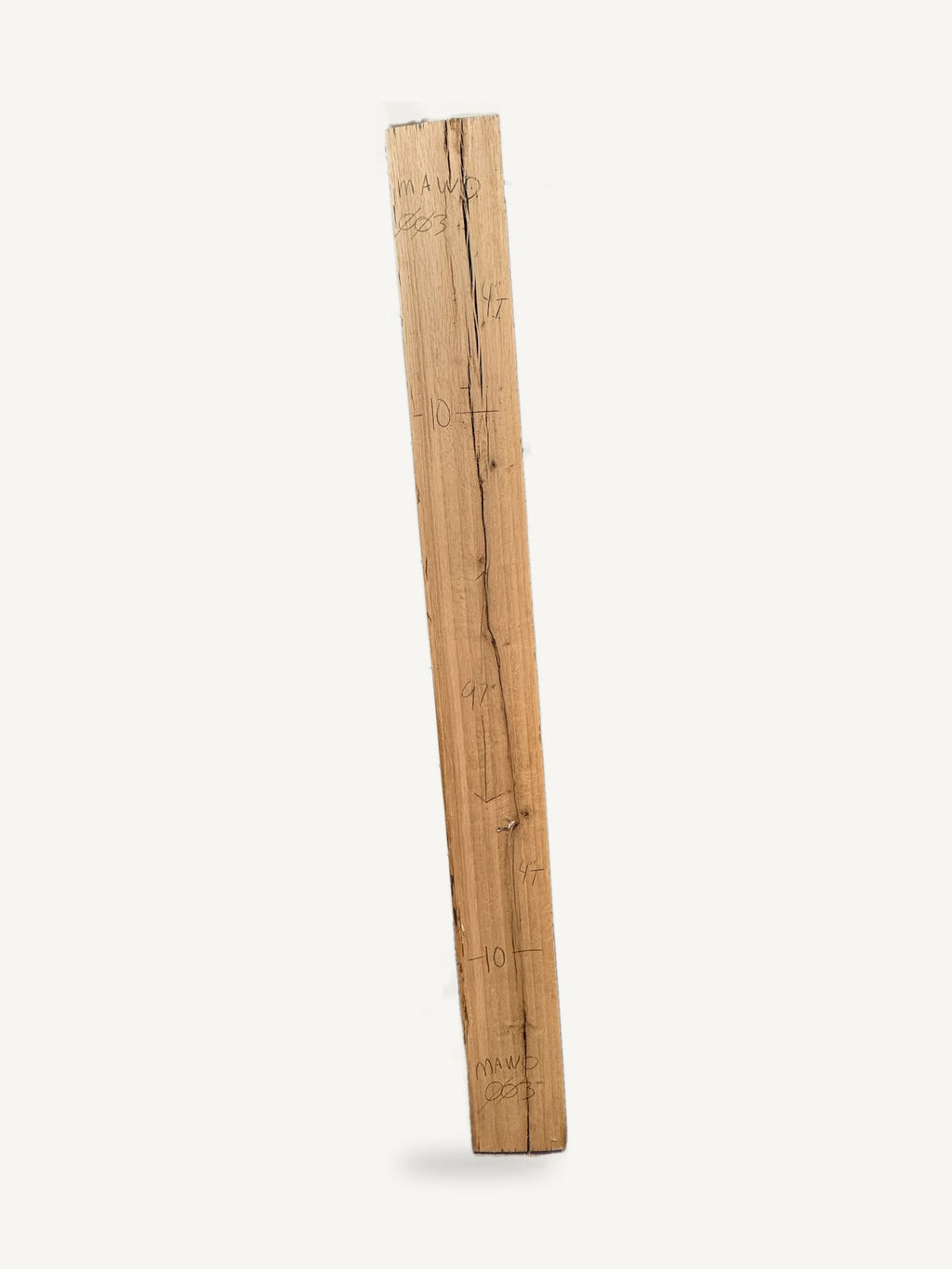 Mantle - MAWO003 - White Oak - 97in L x 10in W x 4in T