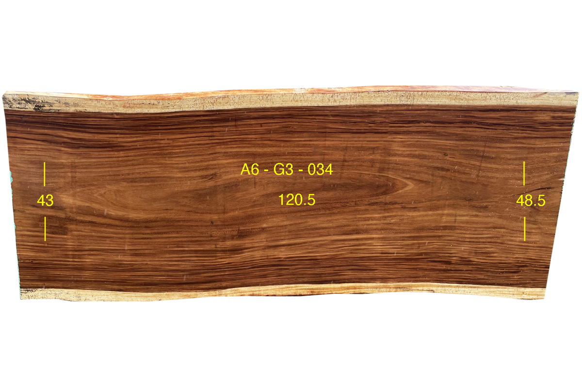 Parota Slab - G3-A6-034 - 120.5in L x 45.8in W x 3in T