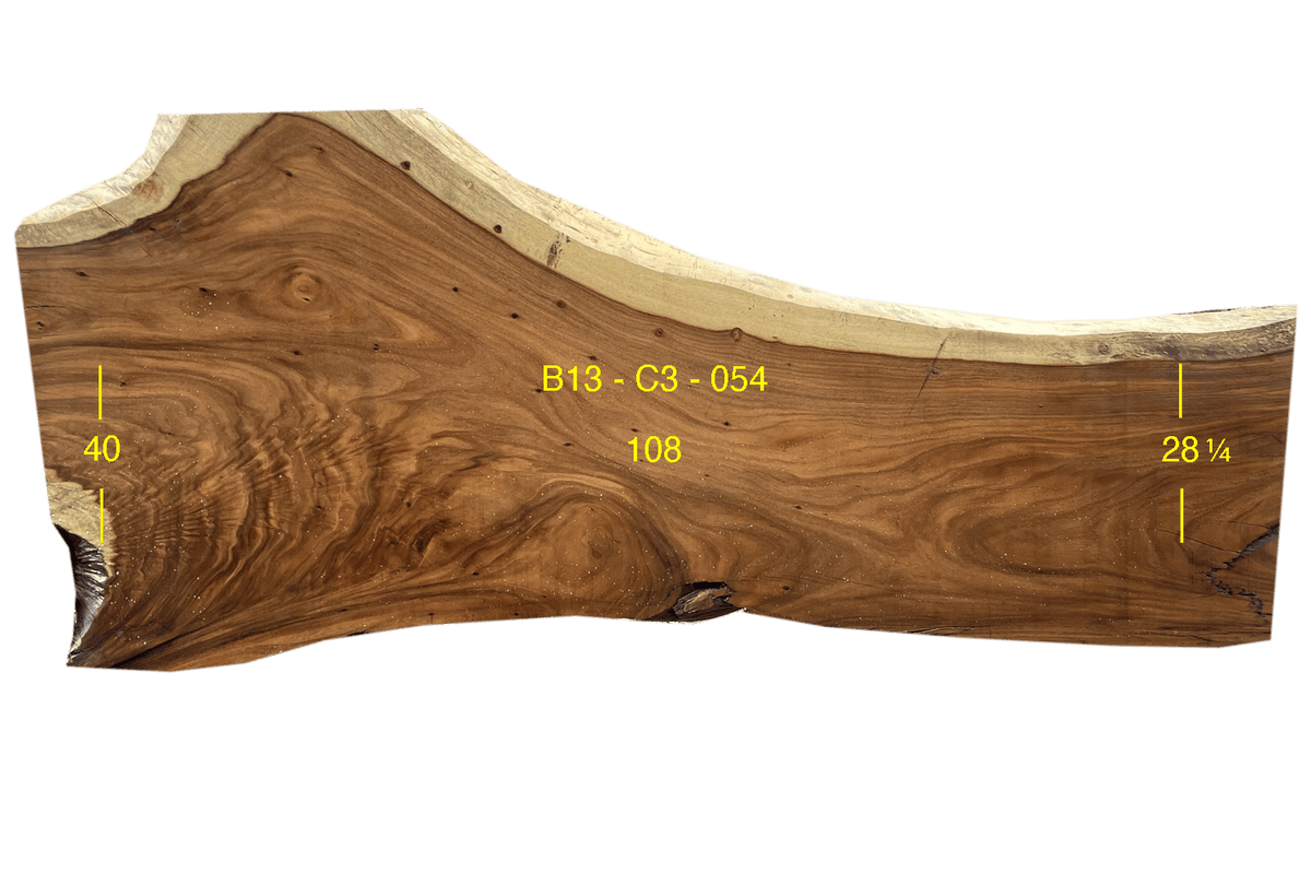 Monkey Pod Slab - C3-B13-054 - 108in L x 34.1in W x 3in T