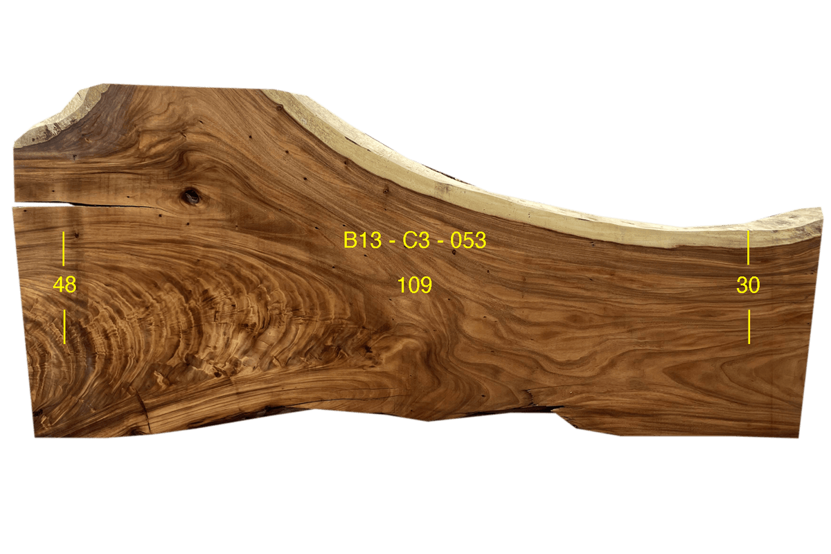 Monkey Pod Slab - C3-113-053 - 109in L x 39in W x 3in T